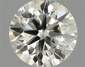 Picture of Natural Diamond 0.50 Carats, Round with Very Good Cut, J Color, SI2 Clarity and Certified by IGI