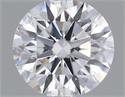 Natural Diamond 0.40 Carats, Round with Excellent Cut, D Color, SI2 Clarity and Certified by GIA