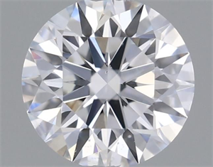 Picture of Natural Diamond 0.40 Carats, Round with Excellent Cut, D Color, SI2 Clarity and Certified by GIA