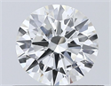 Natural Diamond 0.54 Carats, Round with Excellent Cut, I Color, SI2 Clarity and Certified by GIA