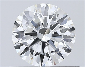 Picture of Natural Diamond 0.54 Carats, Round with Excellent Cut, I Color, SI2 Clarity and Certified by GIA