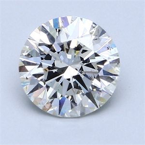 2.01 Carats, Round Diamond with Excellent Cut, H Color, SI2 Clarity and Certified by GIA