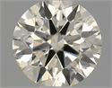 Natural Diamond 0.50 Carats, Round with Excellent Cut, J Color, SI1 Clarity and Certified by IGI