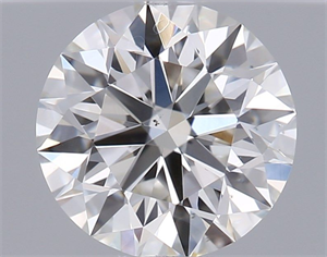 Picture of Natural Diamond 0.60 Carats, Round with Excellent Cut, J Color, VS2 Clarity and Certified by GIA