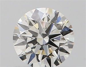 Picture of Natural Diamond 0.40 Carats, Round with Excellent Cut, H Color, VS2 Clarity and Certified by GIA