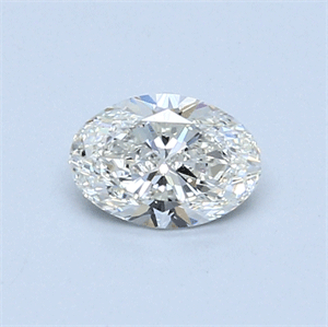 0.50 Carats, Oval Diamond with  Cut, H Color, VS2 Clarity and Certified by GIA