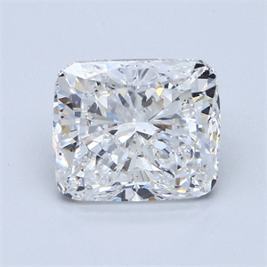 5.73 Carats, Cushion Diamond with  Cut, E Color, SI2 Clarity and Certified by GIA