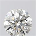 Natural Diamond 0.44 Carats, Round with Excellent Cut, J Color, VVS1 Clarity and Certified by GIA