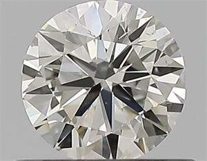 Picture of Natural Diamond 0.46 Carats, Round with Good Cut, J Color, VS2 Clarity and Certified by GIA