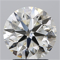 Natural Diamond 2.80 Carats, Round with Excellent Cut, I Color, VS2 Clarity and Certified by IGI