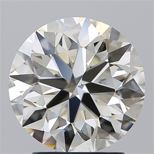 Picture of Natural Diamond 2.80 Carats, Round with Excellent Cut, I Color, VS2 Clarity and Certified by IGI