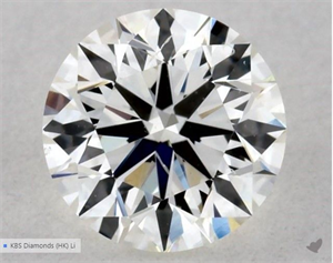 Picture of Natural Diamond 0.50 Carats, Round with Very Good Cut, I Color, SI1 Clarity and Certified by GIA