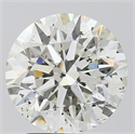 Natural Diamond 3.01 Carats, Round with Excellent Cut, H Color, SI2 Clarity and Certified by GIA