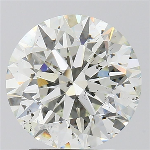 Picture of Natural Diamond 3.01 Carats, Round with Excellent Cut, H Color, SI2 Clarity and Certified by GIA