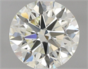 Natural Diamond 0.54 Carats, Round with Very Good Cut, J Color, VVS1 Clarity and Certified by IGI