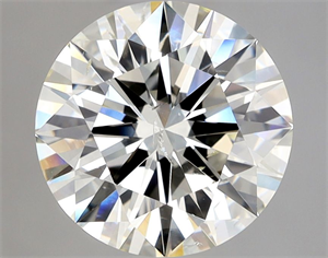 Picture of Natural Diamond 3.00 Carats, Round with Excellent Cut, J Color, SI2 Clarity and Certified by IGI