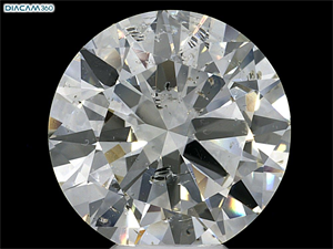 Picture of Natural Diamond 8.00 Carats, Round with Very Good Cut, J Color, SI2 Clarity and Certified by IGI