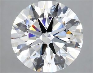 Picture of Natural Diamond 2.18 Carats, Round with Excellent Cut, J Color, FL Clarity and Certified by GIA