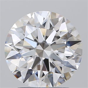 Picture of Natural Diamond 2.57 Carats, Round with Excellent Cut, D Color, VS1 Clarity and Certified by GIA