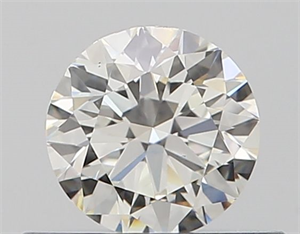 Picture of Natural Diamond 0.40 Carats, Round with Excellent Cut, H Color, VS2 Clarity and Certified by GIA