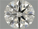 Natural Diamond 0.42 Carats, Round with Excellent Cut, I Color, VS2 Clarity and Certified by IGI