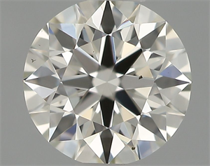 Picture of Natural Diamond 0.42 Carats, Round with Excellent Cut, I Color, VS2 Clarity and Certified by IGI