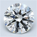 Natural Diamond 2.01 Carats, Round with Excellent Cut, I Color, SI1 Clarity and Certified by GIA