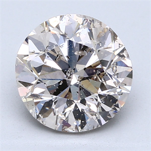 Picture of Natural Diamond 3.03 Carats, Round with Good Cut, K Color, SI2 Clarity and Certified by IGI