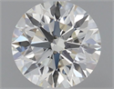 Natural Diamond 0.58 Carats, Round with Excellent Cut, K Color, VS2 Clarity and Certified by GIA