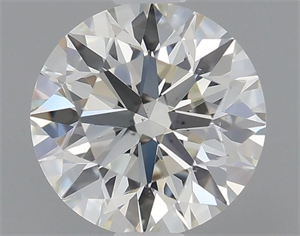 Picture of Natural Diamond 0.58 Carats, Round with Excellent Cut, K Color, VS2 Clarity and Certified by GIA