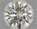 Natural Diamond 0.50 Carats, Round with Excellent Cut, H Color, SI1 Clarity and Certified by IGI