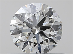 Picture of Natural Diamond 0.40 Carats, Round with Very Good Cut, H Color, VS1 Clarity and Certified by GIA