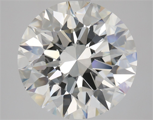 Picture of Natural Diamond 4.01 Carats, Round with Excellent Cut, I Color, VS1 Clarity and Certified by GIA