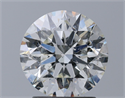 Natural Diamond 2.12 Carats, Round with Excellent Cut, I Color, SI2 Clarity and Certified by GIA