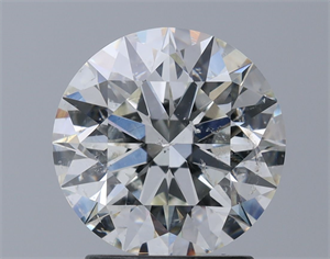 Picture of Natural Diamond 2.12 Carats, Round with Excellent Cut, I Color, SI2 Clarity and Certified by GIA