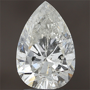 Picture of Natural Diamond 2.62 Carats, Pear with  Cut, I Color, SI2 Clarity and Certified by IGI