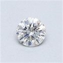 Natural Diamond 0.50 Carats, Round with Excellent Cut, H Color, SI2 Clarity and Certified by GIA