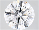 Natural Diamond 2.40 Carats, Round with Excellent Cut, F Color, SI1 Clarity and Certified by GIA