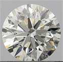 Natural Diamond 0.43 Carats, Round with Excellent Cut, F Color, VS1 Clarity and Certified by GIA