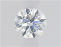 Natural Diamond 0.42 Carats, Round with Excellent Cut, F Color, SI1 Clarity and Certified by GIA