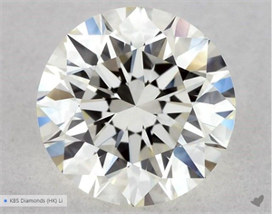 Picture of Natural Diamond 0.57 Carats, Round with Excellent Cut, K Color, VVS1 Clarity and Certified by GIA