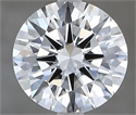 Natural Diamond 1.50 Carats, Round with Excellent Cut, F Color, VVS1 Clarity and Certified by GIA