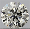 Natural Diamond 0.50 Carats, Round with Very Good Cut, J Color, VS1 Clarity and Certified by GIA