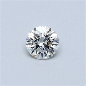 Picture of Natural Diamond 0.40 Carats, Round with Very Good Cut, H Color, VVS1 Clarity and Certified by GIA