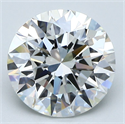 Natural Diamond 3.01 Carats, Round with Excellent Cut, H Color, VS1 Clarity and Certified by GIA