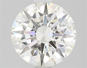 Picture of Natural Diamond 2.08 Carats, Round with Excellent Cut, I Color, VVS1 Clarity and Certified by GIA