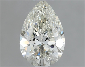 Picture of Natural Diamond 1.00 Carats, Pear with  Cut, I Color, SI1 Clarity and Certified by IGI