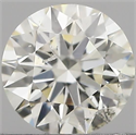 Natural Diamond 0.40 Carats, Round with Excellent Cut, I Color, SI2 Clarity and Certified by IGI