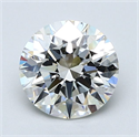 Natural Diamond 1.90 Carats, Round with Excellent Cut, I Color, SI1 Clarity and Certified by GIA