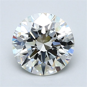 Picture of Natural Diamond 1.90 Carats, Round with Excellent Cut, I Color, SI1 Clarity and Certified by GIA